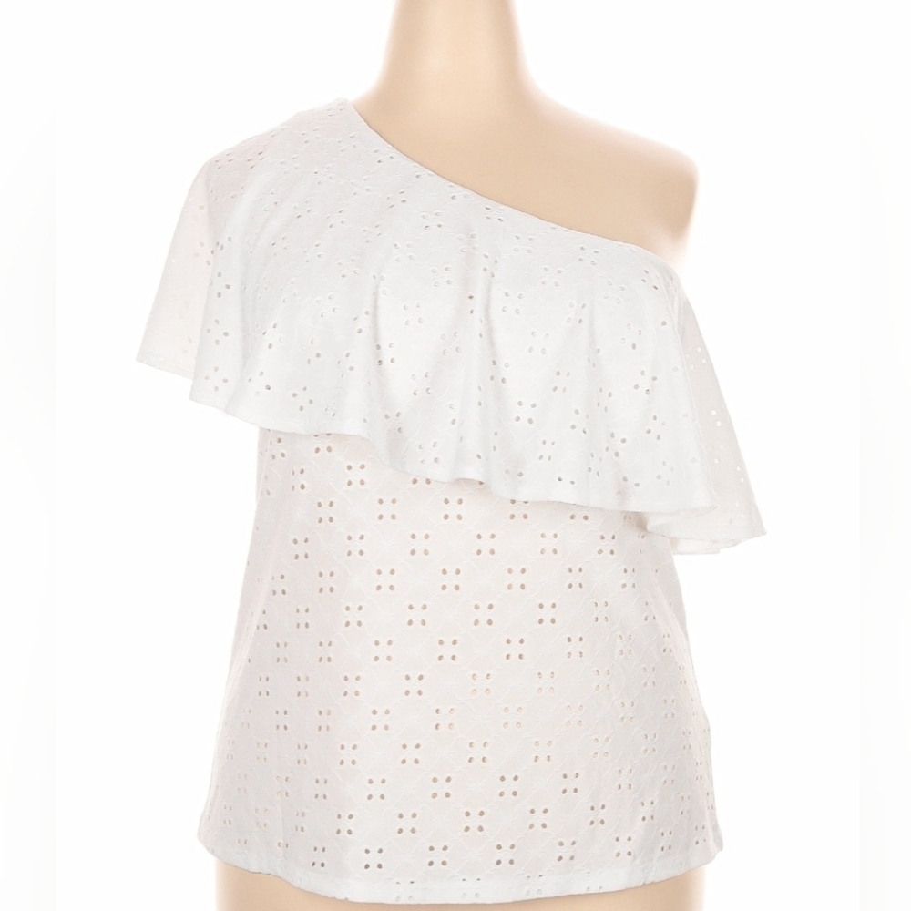 NWT Torrid Size 2 One-Shoulder Eyelet Top